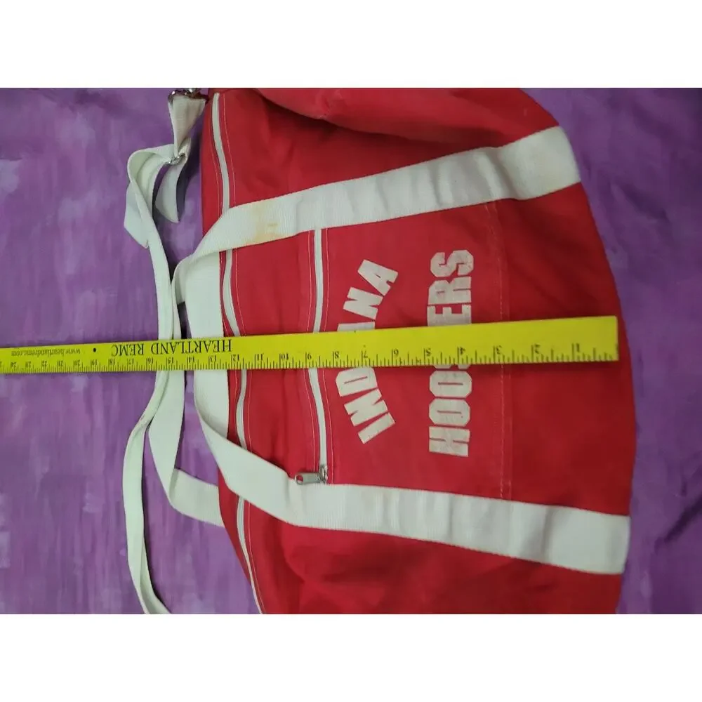 Vintage Canvas Indiana IU Duffle Bag Retro